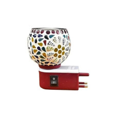 Deals, Discounts & Offers on  - Aditya Shopping Electric Ceramic Multicolor Aroma Diffuser Kapoor Dani | Camphor Diffuser Incense Burner Holder Kapoor Dani with Night Lamp