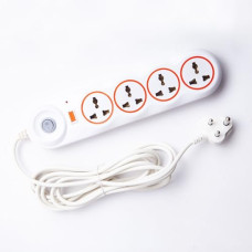Deals, Discounts & Offers on Electronics - Nippo Surge Protector 4 Socket 1 Switch-2 mtr