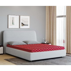 Deals, Discounts & Offers on Furniture - Euro Dreams Elixir PU Foam 4-inch Queen High Density (HD) Foam Mattress (Maroon, 78x60x4)