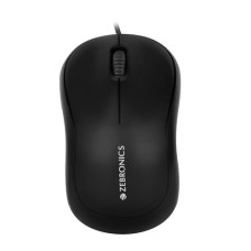 Deals, Discounts & Offers on  - ZEBRONICS Zeb-Comfort Wired USB Mouse, 3-Button, 1000 DPI Optical Sensor, Plug & Play,