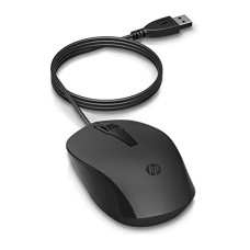 Deals, Discounts & Offers on  - HP 150 Wired Mouse- Elegant Ergonomic Design, 1600 DPI Optical Tracking, USB Plug & Play / 3 Years Warranty (240J6AA), Black