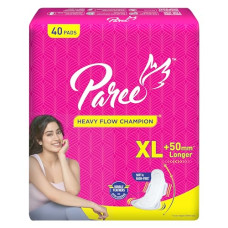 Deals, Discounts & Offers on Health & Personal Care - Paree Soft & Rash Free Sanitary Pads for Women|XL- 40 Pads|Quick Absorption|Heavy Flow Champion|Double Feathers