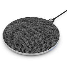 Deals, Discounts & Offers on Mobile Accessories - iVoltaa Airbase1 10W [Qi Certified] Metal Wireless Charging Pad Fast Charger for Galaxy S9, S9Plus, S8, S7, Note 8, 5W