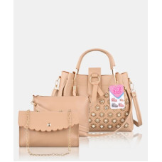 Deals, Discounts & Offers on Bags, Wallets & Belts - LIKE STYLEWomen Beige Messenger Bag - Extra Spacious(Pack of: 3)