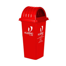 Deals, Discounts & Offers on  - Cello Kleeno Dome Lid Plastic Garbage Dustbin Bucket 110 Ltr - Red - Manual-Lift