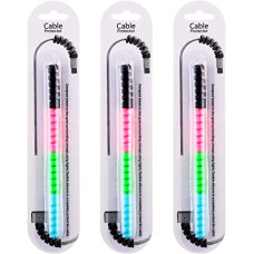 Deals, Discounts & Offers on Home Improvement - LAM Spiral Charger Spiral Charger Cable Protectors For Wires Data Cable Saver Charging Cord Protective Cable Cover (Set of 3)