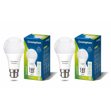 Deals, Discounts & Offers on  - Crompton Dyna Ray 9W Round B22 LED Cool Day Light Pack of 2