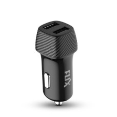 Deals, Discounts & Offers on Mobile Accessories - FLiX (Beetel) Newly Launched 2.4A Fast Charging Car Charger, Dual USB Type A connectors, Compatible with All Smartphones, Dashcams, Power Banks & Many More, Supports All Cars 12V Output (24D - Black)