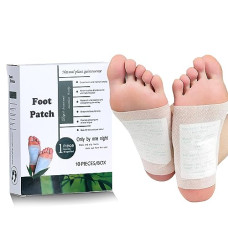 Deals, Discounts & Offers on Health & Personal Care - Aivizen 10 Pack Detox Foot Patches, Bamboo Vinegar with Plant Powder, Wood Vinegar Foot Care Pads, Effective Feet Toxin Removal Health Patches, Better Sleep Quality and Foot Pain Relief.