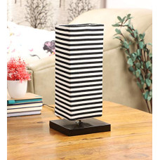 Deals, Discounts & Offers on  - Tu Casa TC-02.-.Height-12.-.Zebra printShade.-.with Metal Base Table Lamp (B-22 - Brass Holder-Bulb NOT Included).-Bed Switch-Included, Black, L * W * H (4x4x12 Inches)