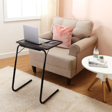 Deals, Discounts & Offers on Vegetables & Fruits - Amazon Basics Height Adjustable Laptop Table | Adjustable Table Angle | Alloy Steel | Foldable | Black