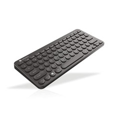 Deals, Discounts & Offers on  - Portronics Bubble Multimedia Wireless Keyboard 2.4 GHz & Bluetooth 5.0 Connectivity, Noiseless Experience, Compact Size, Shortcut Keys Function