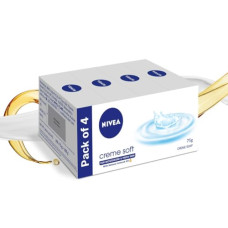 Deals, Discounts & Offers on  - NIVEA Soft Creme Soap 75gm New Pack of 4
