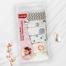 Deals, Discounts & Offers on Baby Care - LuvLap Muslin Cotton Cloth Premium Baby Washcloth For New Born, Washable, Reusable, Absorbent, Extra Soft Face Towels/Washcloth