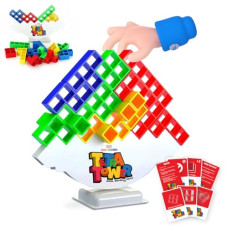 Deals, Discounts & Offers on Toys & Games - Wembley Swinging Tetra Tower Family Indoor Game for Kids Adults, Travel, Party, Birthday Gift STEM Toys Board Game Building Blocks