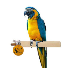 Deals, Discounts & Offers on  - Sage Square 15 Inches/48 cm Natural Wood Perch/Stand/Toy