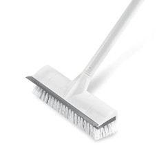 Deals, Discounts & Offers on  - BOOMJOY Stainless Steel Floor Scrub Brush With Long Handle -50