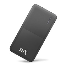 Deals, Discounts & Offers on Power Banks - FLiX(Beetel) New Launch PowerXtreme 10,000mAh Slim Power Bank, USB C/Micro USB Input, Dual USB A Output, Compatible with iPhone 14 13 12 11 Samsung S22 S23 S21 Google Pixel 7 Oneplus (Black-P10)