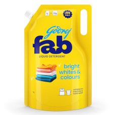 Deals, Discounts & Offers on  - Godrej Fab Liquid Detergent Refill Pouch for Machine & Hand Wash - 1kg