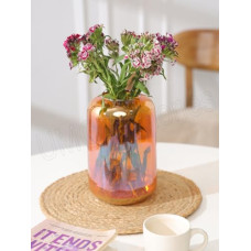 Deals, Discounts & Offers on  - UM Creaciones Papaya Orange Glass Vase Set Suitable