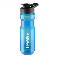 Deals, Discounts & Offers on  - HAANS Plastic Aqua Gym Protein Shaker Bottle with Easy Mixing Ball 700 Ml Color- Blue (Pack of 1)