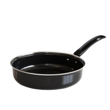 Deals, Discounts & Offers on Cookware - The Earth Store EcoLuxe 21.5cm Diameter Lass Oil Non Stick Fry pan 2 Layer Ceramic Coating Anti-Scratch Gas and Induction Base Compatible|PFOA-Free Cookware|Black