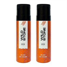 Deals, Discounts & Offers on Beauty Care - Wild Stone Iron No Gas Deo For Men - 120 Ml, Pack 2, Long lasting perfume Body Spray