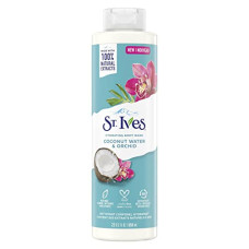 Deals, Discounts & Offers on  - St. Ives Unilever Hydrating Body Wash| Shower gel For women with Moisturizing extracts of Coconut Water & Orchid|100% Natural Extracts | Cruelty Free | Paraben Free |650ml, Transparent