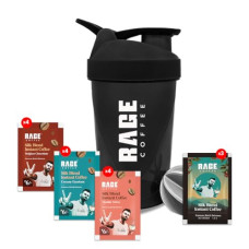 Deals, Discounts & Offers on  - Rage Coffee - Silk Blend Assorted Sachets, Pack of 15 (3 Classic, 4 Creamy Hazelnut, 4 Vanilla Velvet & 4 Belgian Chocolate) |+ Free Multi-purpose Shaker | Perfect