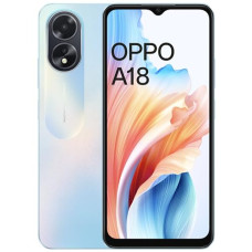 Deals, Discounts & Offers on Electronics - OPPO A18 (Glowing Blue, 4GB RAM, 64GB Storage) | 6.56