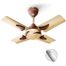 Deals, Discounts & Offers on  - LONGWAY Creta P1 600 mm/24 inch Ultra High Speed 4 Blade Anti-Dust Decorative Star Rated Remote Controlled Ceiling Fan (Golden, Pack of 1)