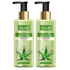 Deals, Discounts & Offers on  - Vaadi Herbals Velvety Soft Aloe Vera and Jojoba Oil Hand Wash - 250 ml (Pack of 2)