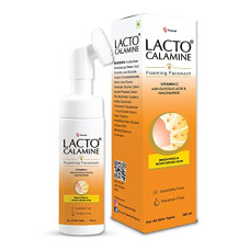 Deals, Discounts & Offers on Beauty Care - Lacto Calamine Vitamin C Foaming Face wash| Brightens skin & control blackheads & whiteheads| With Built-in foaming Brush|Sulphate free face wash| Paraben Free| 150 ml x Pack of 1