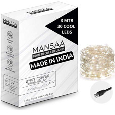 Deals, Discounts & Offers on  - MANSAA Fairy Lights | 18 Months Warranty | 3 Meter, 30 LEDs | Lights for Home Decoration, Led Lights, String Lights