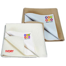 Deals, Discounts & Offers on  - Beybee Waterproof Bed Protector Dry Sheet Gifts Pack, Small, Ivory + Beige (Pack of 2)