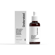 Deals, Discounts & Offers on Beauty Care - Underated 25% AHA + 2% BHA + 5% PHA Peeling Solution Powered With Hyaluronic Acid Helps to Deeply Exfoliate and Gives Glow to Skin, Reduces Fine Line and Wrinkles, Reduces Pigmentation and Evens the Skin Tone | For 10 Min Weekend Exfoliation | 20ml