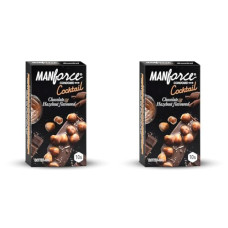Deals, Discounts & Offers on Sexual Welness - Manforce Cocktail Chocolate & Hazelnut Dotted & Flavoured Condoms for Men | 10 pcs | Extra Dotted | For Her Enhanced Pleasure | Indias No. 1* Condom Brand