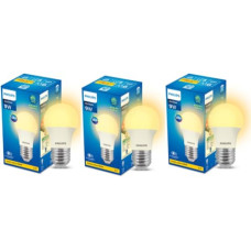 Deals, Discounts & Offers on  - Philips Ace Saver Base E27 9-Watt LED Bulb (Pack of 3, Golden Yellow)
