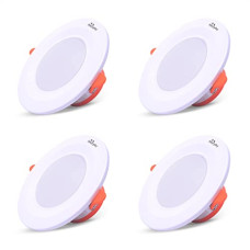 Deals, Discounts & Offers on  - Murphy 6-Watt Bright Round LED Panel Conceal Down Light (Natural White, Pack of 4)