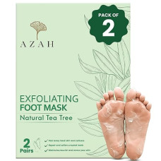 Deals, Discounts & Offers on Health & Personal Care - AZAH Exfoliating Foot Mask PACK of 2 | Peeling Mask