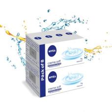 Deals, Discounts & Offers on  - NIVEA Soap, Creme Soft, For Hands And Body,75 g (Pack of 8)