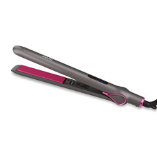Deals, Discounts & Offers on  - AGARO Hair Straightener, Ceramic Coated Titanium Plate, PTC Heating, Plate locking function, Fast Heating, Hair Straightening, Hair Styling Iron For Women, HS1957, Dark grey & Purple