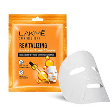 Deals, Discounts & Offers on Beauty Care - LAKM Skin Solutions Sheet Mask Revitalizing with Vitamin C 25ml