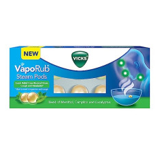 Deals, Discounts & Offers on  - Vicks VapoRub SteamPods 10s, For Steam Inhalation, Quick relief from blocked nose, sinus congestion, headache, and cough due to cold.