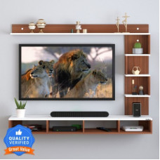 Deals and Offers on Furniture - ANIKAA Laura Engineered Wood TV Entertainment Unit(Finish Color - Walnut White, DIY(Do-It-Yourself)) Deals, Discounts & Offers on Furniture - ANIKAA Laura Engineered Wood TV Entertainment Unit(Finish Color - Walnut White, DIY(Do-It-Yourself))