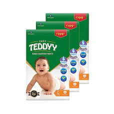 Deals, Discounts & Offers on Baby Care - TEDDYY Baby Diapers Pants Easy Large 36 Count (Pack of 3)