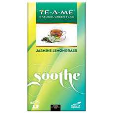 Deals, Discounts & Offers on  - TE-A-ME Jasmine Lemon Grass Green Tea Bags 25 Pieces | Soothing Blend of Fragrant Jasmine Flowers and Citrusy Lemongrass | 25 Lemongrass Jasmine Green Tea Bags