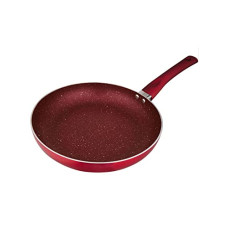 Deals and Offers on Cookware - HOMETALES Premium Non-Stick Fry Pan (1800ml), 3mm Thick, Metalic Red Deals, Discounts & Offers on Cookware - HOMETALES Premium Non-Stick Fry Pan (1800ml), 3mm Thick, Metalic Red