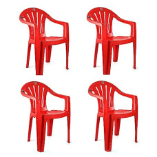 Deals and Offers on Furniture - Cello Capri Arm Chair (Red, Set of 4) Deals, Discounts & Offers on Furniture - Cello Capri Arm Chair (Red, Set of 4)