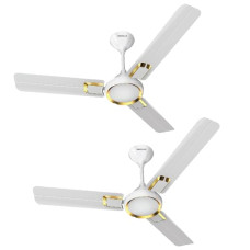 Deals and Offers on - Havells Glaze 1200mm 1 Star Energy Saving Ceiling Fan (Elegant White Gold, Pack of 2) Deals, Discounts & Offers on - Havells Glaze 1200mm 1 Star Energy Saving Ceiling Fan (Elegant White Gold, Pack of 2)